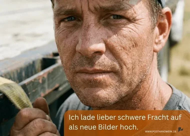 Logistik- und Transportgewerbe im Fokus: KI-Kampagnenbild für modernes Branding.