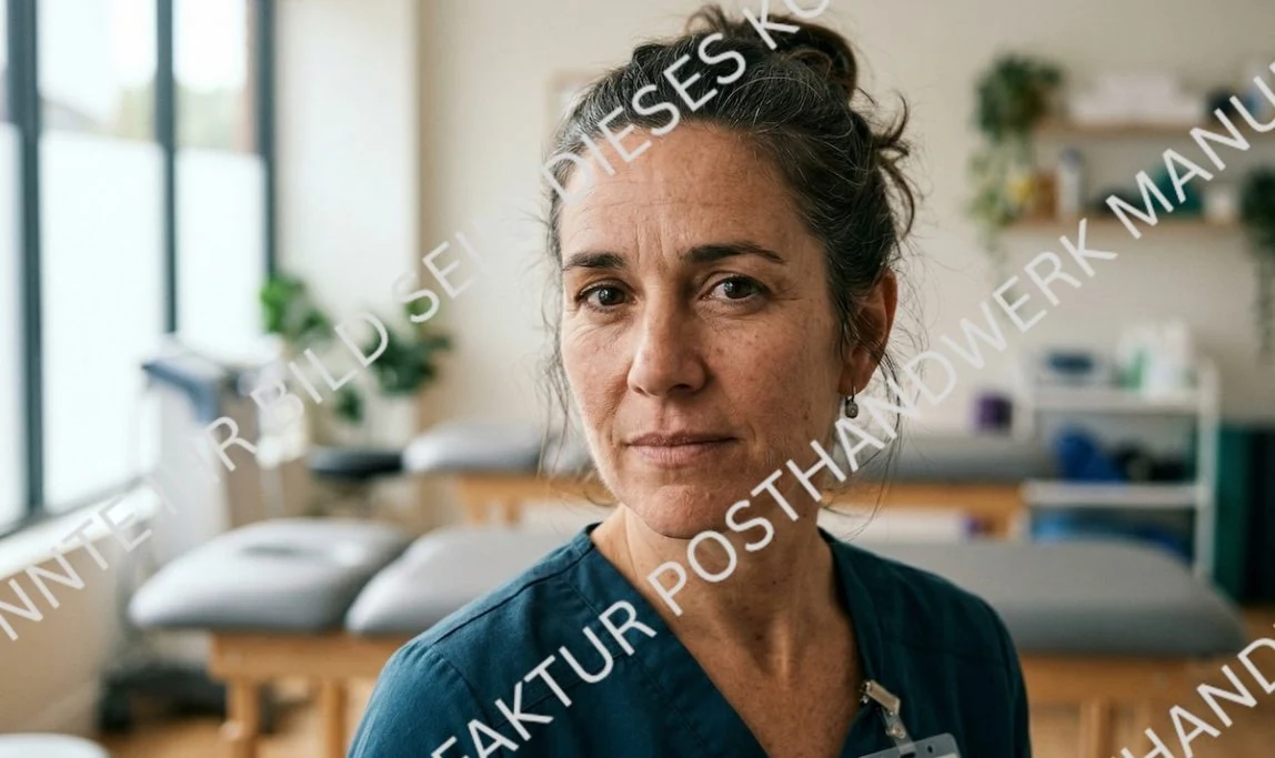Female doctor or therapist in practice, AI portrait for physiotherapy and
healthcare providers.