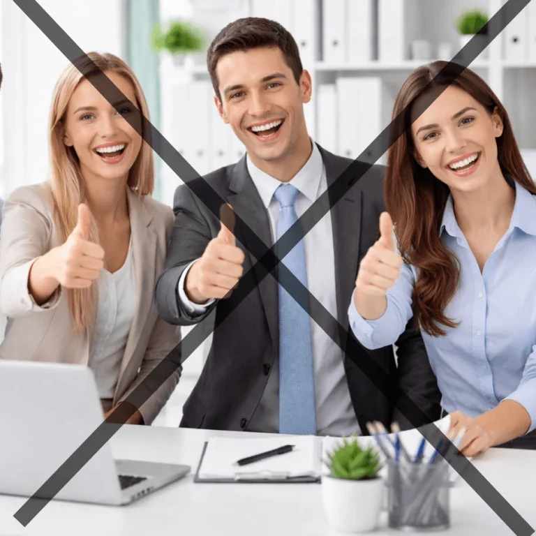 Negativ example of generic stock photography